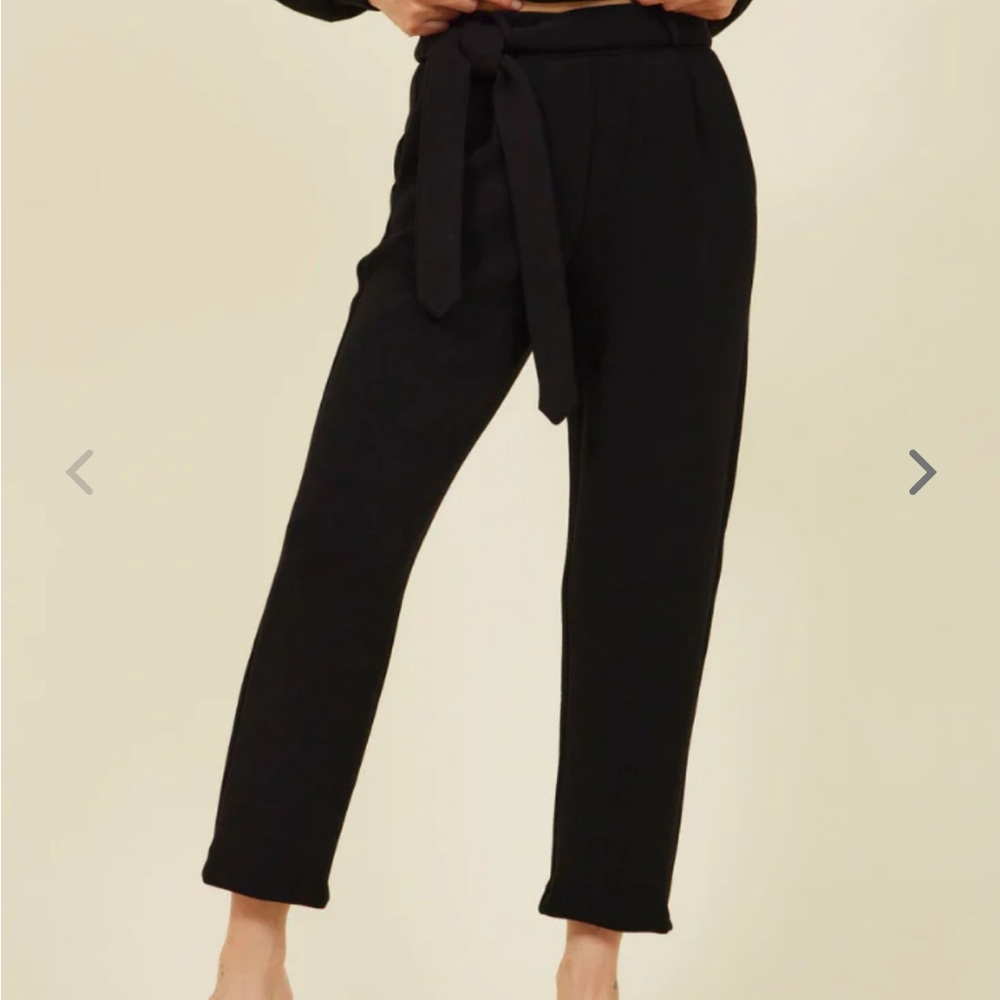 Leze The Label Black Ankle Pants